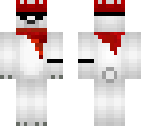 polar bear with red scarf & sunglasses