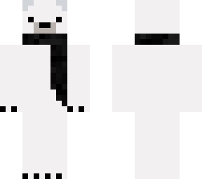 polar bear with scarf