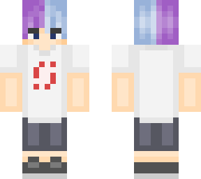 purple and blue haired guy