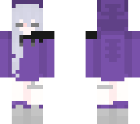 purple hoodie girl