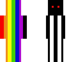 rainbow black and white