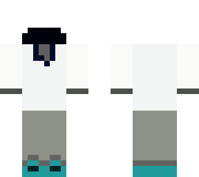 some skin clothes like white suit