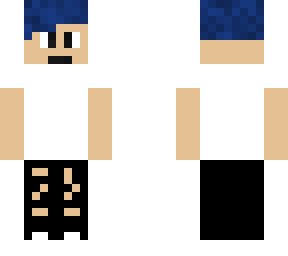blue haired boy