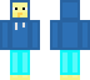 blue hoodie duck