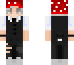 butler with mushroom hat