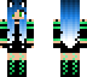 cat_gril green