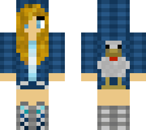 ducky hoodie girl blond
