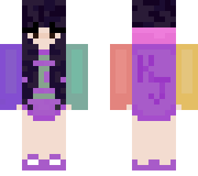 female karl jacobs skin with black hair