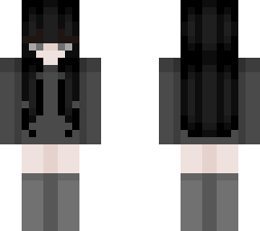 girl with gray hoodie