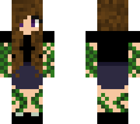 girl with vines on hands and leggs