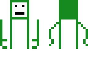 green and white squid thing