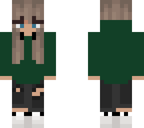 green hoodie