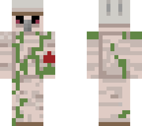 iron golem holding a flower