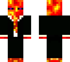 lava enderman version 2 in clothes