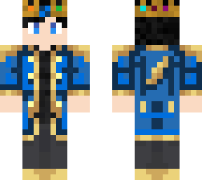 me in blue king costume