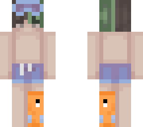 my skin but swimming