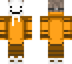 orange dream with a hoodie