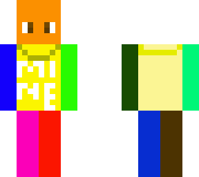 ow my eyes its a c ool kid with random colors