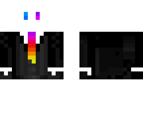 rainbow suit man but white