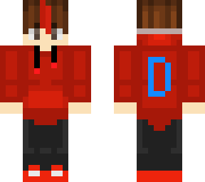 red anime boy
