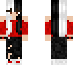 red,black and white