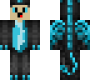 blue ender dragon boy
