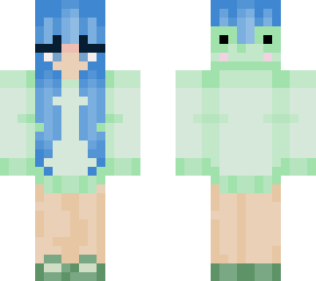 blue head, froggy hat