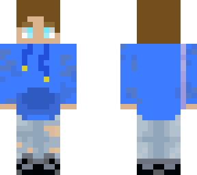 blue hoodie boy