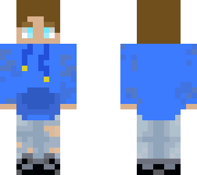 blue hoodie boy