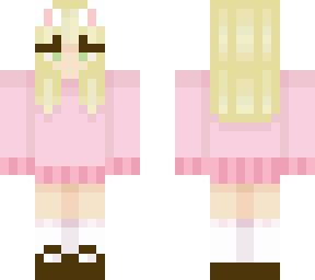 cat ears and pink