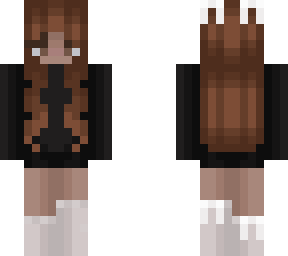cute brown haired girl w black sweater