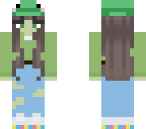 frog girl with long hair <3