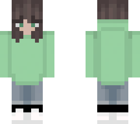 girl with green hoodie (shorter hair)