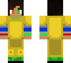 gold armour and camo boots