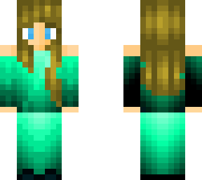 green dress