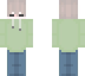 green hoodied