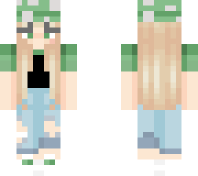green mushroom girl