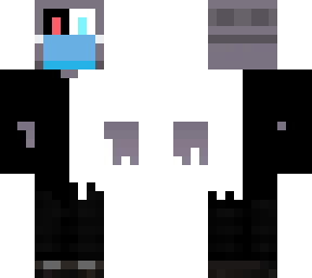 over powered computer with mask