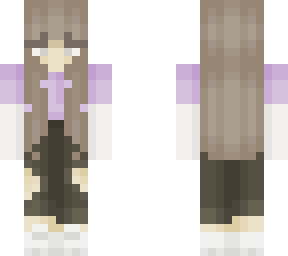 purple and white shirt