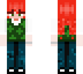 red head sweater vest skin