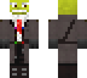 shrek old trenchcoat with tie