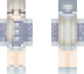 winter skin girl (blue hoodie)