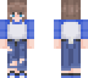 {blue baseball tee skin !}