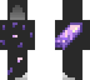 amethyst cloaked figure