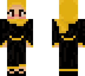 black and gold abaya