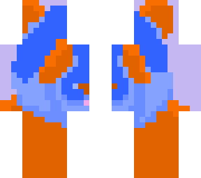 blue and orange panda