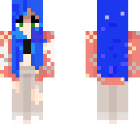 blue haired girl
