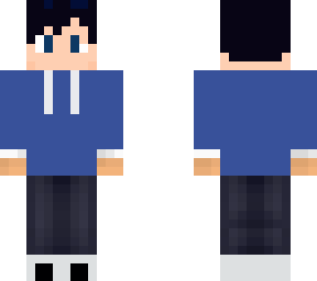 blue hoodie boy