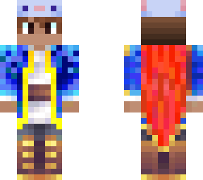 blue king + axolotl hat