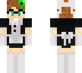 charlie in maid dress showing legs